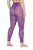 Ulla Popken 837935 Wzorzyste legginsy rajstopowe Fioletowa - Rajstopy & skarpetki - 