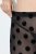 Ulla Popken 837949 Wzorzyste legginsy rajstopowe Czarna - Rajstopy & skarpetki - 
