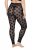 Ulla Popken 837949 Wzorzyste legginsy rajstopowe Czarna - Rajstopy & skarpetki - 