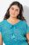 Ulla Popken 838483 Sukienka w zwierzęcy wzór Turkusowa - Sukienki letnie - Letnie sukienki plus size