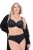 Ulla Popken 838637 Stringi 3 szt. Czarna - Majtki - 