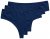 Ulla Popken 838637 Stringi 3 szt. Granatowa - Majtki - 