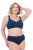Ulla Popken 838637 Stringi 3 szt. Granatowa - Majtki - 