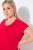 Ulla Popken 839896 Sukienka z dżerseju z dżetami Różowa - Sukienki wieczorowe - Wieczorowe sukienki plus size