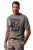 JP1880 Beer King Design Vintage Looking T-Shirt Gray - Koszulki - T-shirty meskie Duże Rozmiary - 2XL-14XL