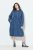 Ulla Popken 840972 Sukienka dresowa z falbanami Indygo - Sukienki dresowe - 