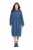 Ulla Popken 840972 Sukienka dresowa z falbanami Indygo - Sukienki dresowe - 