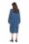 Ulla Popken 840972 Sukienka dresowa z falbanami Indygo - Sukienki dresowe - 