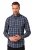 JP1880 Checked Shirt Long Sleeve Kent Collar Anthracite - Koszule - Koszule 2XL-10XL