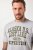 JP1880 T-shirt Short Sleeve Chest Print Grey Melange - Koszulki - T-shirty meskie Duże Rozmiary - 2XL-14XL
