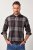 JP1880 Shirt Flannel Long Sleeve Dark Brown - Koszule - Koszule 2XL-10XL