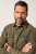 JP1880 Denim Shirt Long Sleeve Olive Green - Koszule - Koszule 2XL-10XL
