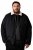 Men+ 545 Kurtka z kołnierzem teddy Czarna - Kurtki Męskie Duże Rozmiary - Kurtki Duże rozmiary 2XL-8XL