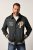 JP1880 Blouson Velour with Chest Embroidery Dark Green - Kurtki Męskie Duże Rozmiary - Kurtki Duże rozmiary 2XL-8XL