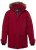 Men+ 619 Parka funkcyjna z kapturem ze sztucznym futrem Bordowa - Kurtki Męskie Duże Rozmiary - Kurtki Duże rozmiary 2XL-8XL