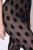 Ulla Popken 842886 Wzorzyste legginsy rajstopowe Czarna - Rajstopy & skarpetki - 