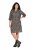 Ulla Popken 842936 Sukienka w paski z rękawem 3/4 Granatowa - Sukienki wieczorowe - Wieczorowe sukienki plus size