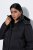 Ulla Popken SYMPATEX Triple Function Coat Black - Płaszcze - Płaszcze damskie w dużych rozmiarach