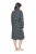 Ulla Popken 843506 Wzorzysta sukienka dresowa Czarna - Sukienki dresowe - 