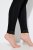 Ulla Popken 844563 Legginsy rajstopowe Czarna - Rajstopy & skarpetki - 