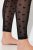 Ulla Popken 844970 Wzorzyste legginsy rajstopowe Czarna - Rajstopy & skarpetki - 
