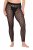 Ulla Popken 844970 Wzorzyste legginsy rajstopowe Czarna - Rajstopy & skarpetki - 