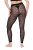 Ulla Popken 844970 Wzorzyste legginsy rajstopowe Czarna - Rajstopy & skarpetki - 