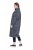 Ulla Popken 844993 Wzorzysta sukienka dresowa Granatowa - Sukienki dresowe - 