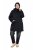 Ulla Popken 845111 Parka Czarna - Płaszcze - Płaszcze damskie w dużych rozmiarach