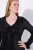 Ulla Popken 845145 Sukienka z cekinami Czarna - Sukienki wieczorowe - Wieczorowe sukienki plus size
