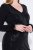 Ulla Popken 845145 Sukienka z cekinami Czarna - Sukienki wieczorowe - Wieczorowe sukienki plus size