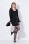 Ulla Popken 845145 Sukienka z cekinami Czarna - Sukienki wieczorowe - Wieczorowe sukienki plus size