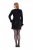 Ulla Popken 845145 Sukienka z cekinami Czarna - Sukienki wieczorowe - Wieczorowe sukienki plus size