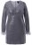Ulla Popken 845145 Sukienka z cekinami z dekoltem w szpic Srebrna - Sukienki wieczorowe - Wieczorowe sukienki plus size
