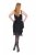 Ulla Popken 845152 Sukienka bez rękawów Czarna - Sukienki wieczorowe - Wieczorowe sukienki plus size