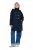 Ulla Popken 846278 Płaszcz softshell Granatowa - Płaszcze - Płaszcze damskie w dużych rozmiarach