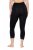 Ulla Popken 846491 Legginsy rajstopowe 3/4 z koronką Czarna - Rajstopy & skarpetki - 