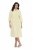 Ulla Popken 847224 Sukienka z domieszką lnu Żółta - Sukienki letnie - Letnie sukienki plus size
