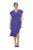Ulla Popken 848120 Sukienka z falbanami Liliowa - Sukienki wieczorowe - Wieczorowe sukienki plus size