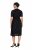 Ulla Popken 848140 Sukienka z cekinami Czarna - Sukienki wieczorowe - Wieczorowe sukienki plus size