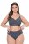Ulla Popken 848693 Majtki z koronką Antracytowa - Majtki - 
