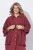 Ulla Popken 849860 Kimono Rdzawa czerwień - Kardigany - Kardigany damskie w dużych rozmiarach