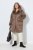Ulla Popken 850251 Płaszcz teddy Jasnobrązowa - Płaszcze - Płaszcze damskie w dużych rozmiarach