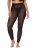 Ulla Popken 850264 Wzorzyste legginsy rajstopowe Czarna - Rajstopy & skarpetki - 