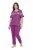 Ulla Popken 850403 Piżama w kwiaty Fioletowa - Piżamy/Odzież domowa - 