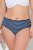 Ulla Popken 850966 Majtki w paski 5 szt. Granatowa - Majtki - 