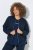 Ulla Popken 851040 Bluza rozpinana Granatowa - Bluzy - Damskie bluzy plus size