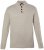 JP1880 851436 Sweter z dzianiny z kołnierzem na guziki Orzechowobrązowa TALL - TALL bluzy - Bluzy TALL dla wysokich mężczyzn