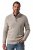 JP1880 851436 Sweter z dzianiny z kołnierzem na guziki Orzechowobrązowa TALL - TALL bluzy - Bluzy TALL dla wysokich mężczyzn