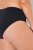 Ulla Popken 851752 Majtki w paski 5 szt. Czarna - Majtki - 